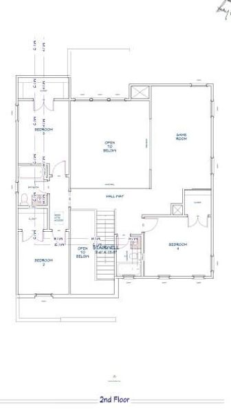 Floor plan of 2nd floor.