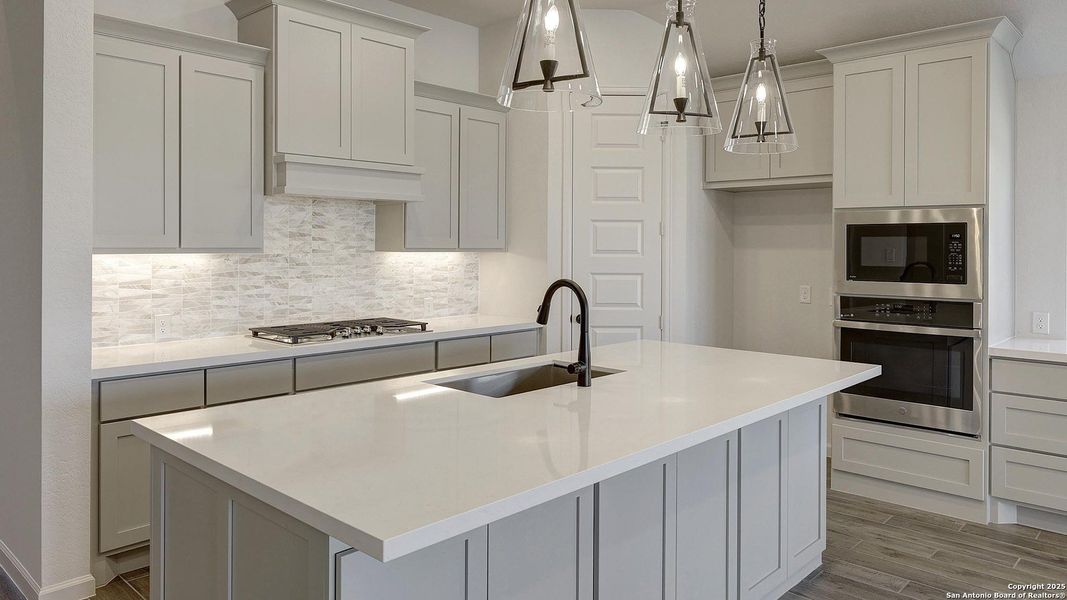 Furnished interior view inside a new home in Haby Hill 50', San Antonio (Image 12).