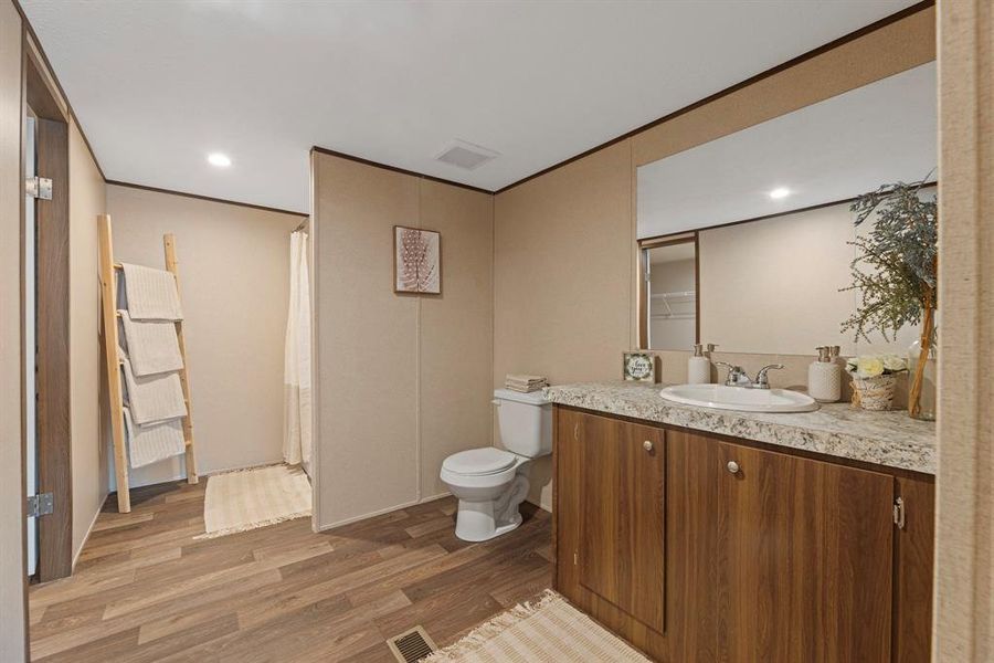 Furnished interior view inside a new home in , Sunset (Image 33).