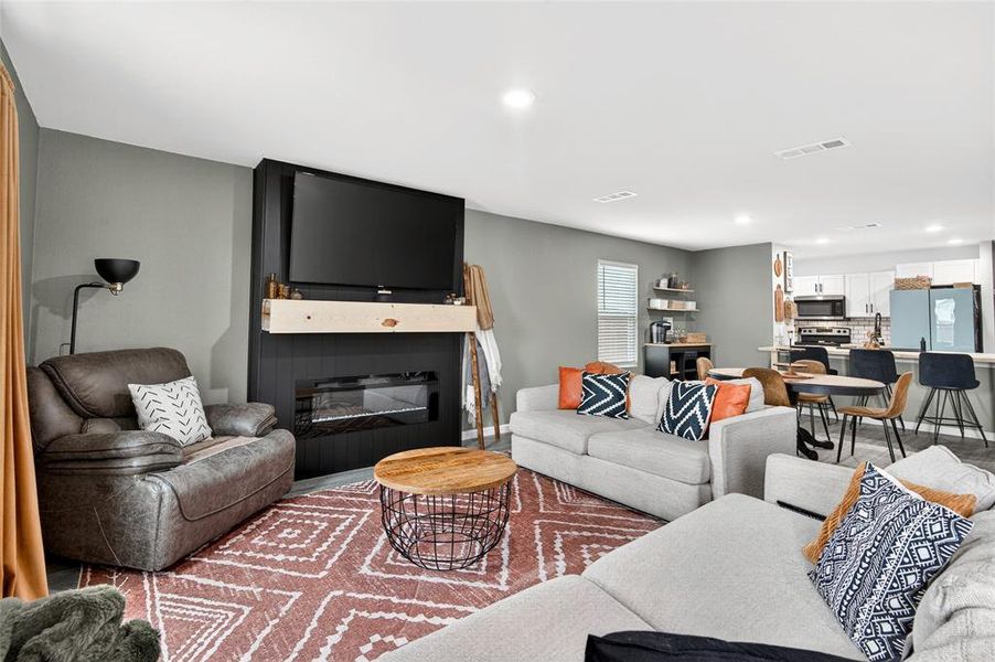Furnished interior view inside a new home in Villages of Mayfield, Cleburne (Image 28).