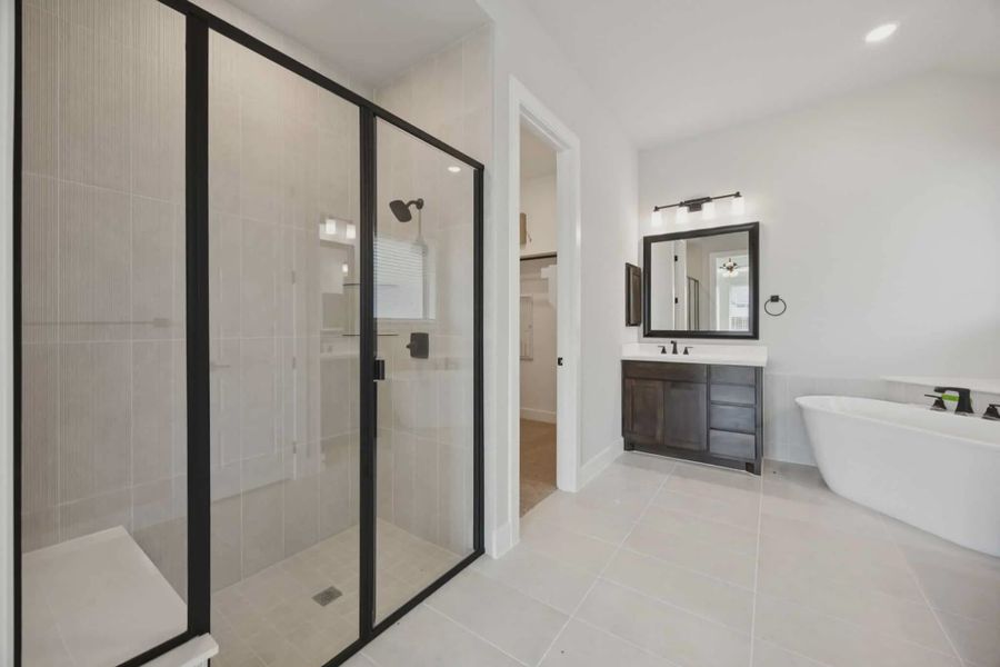 Furnished interior view inside a new home in Trinity Falls, McKinney (Image 7).