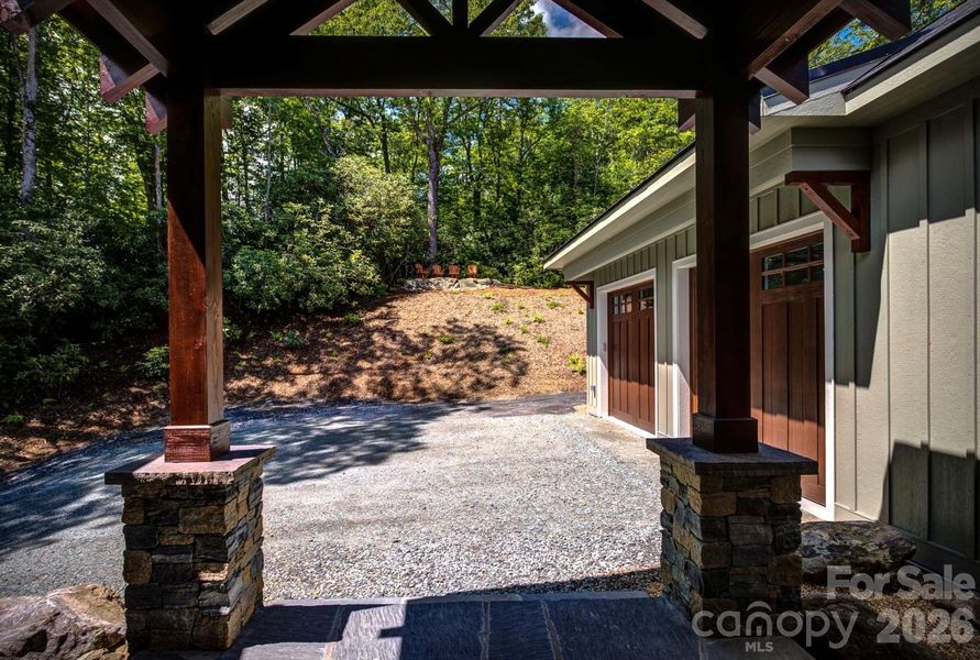 Exterior details and patio area of a home in , Newland (Image 17).