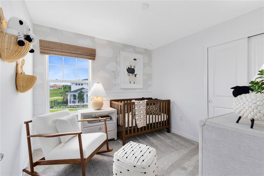 Furnished interior view inside a new home in EverBe, Orlando (Image 22).