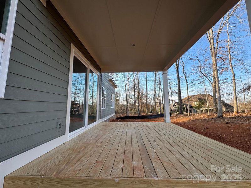 Exterior details and patio area of a home in , Hickory (Image 3).
