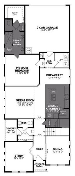 Beazer Homes Waterbend Marathon Floorplan.