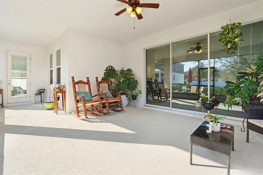Exterior details and patio area of a home in Rhett's Ridge: Legacy Collection, Apopka (Image 26).