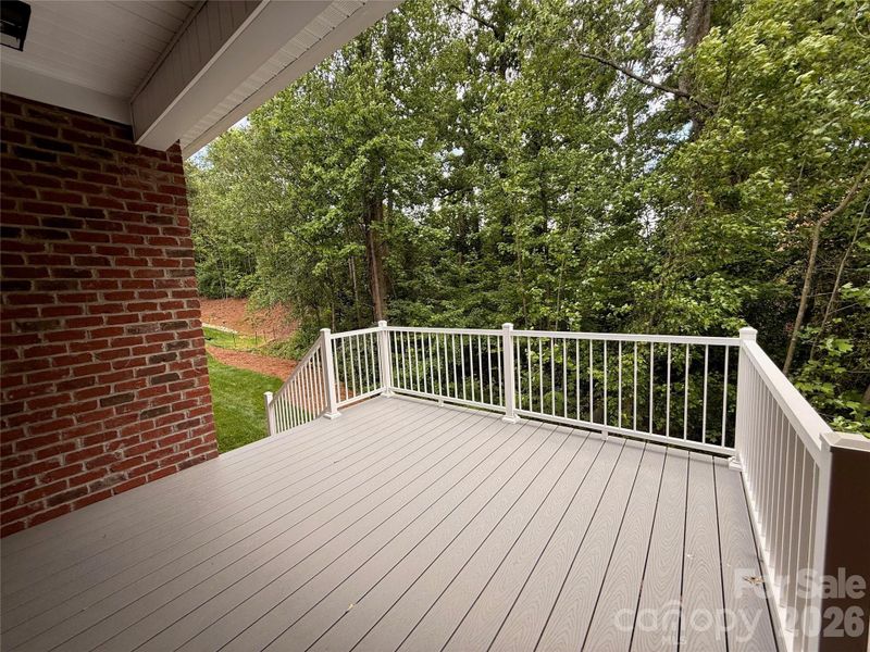 There is an awesome deck off the kitchen...