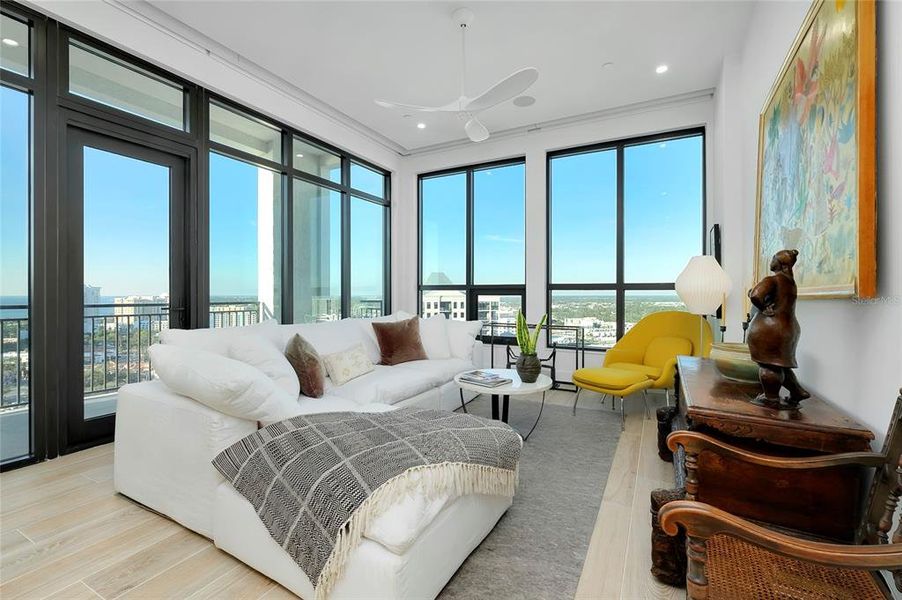 Furnished interior view inside a new home in , Sarasota (Image 45).