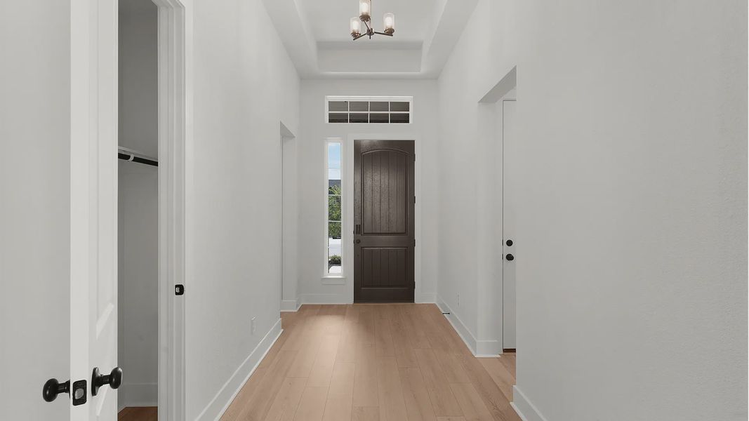 Representative unfurnished interior of a home built from the Michelle by Chesmar Homes in Newhaven, Manor (Image 10). Representative unfurnished interior of a home built from the Michelle by Chesmar Homes in Newhaven, Manor (Image 10).