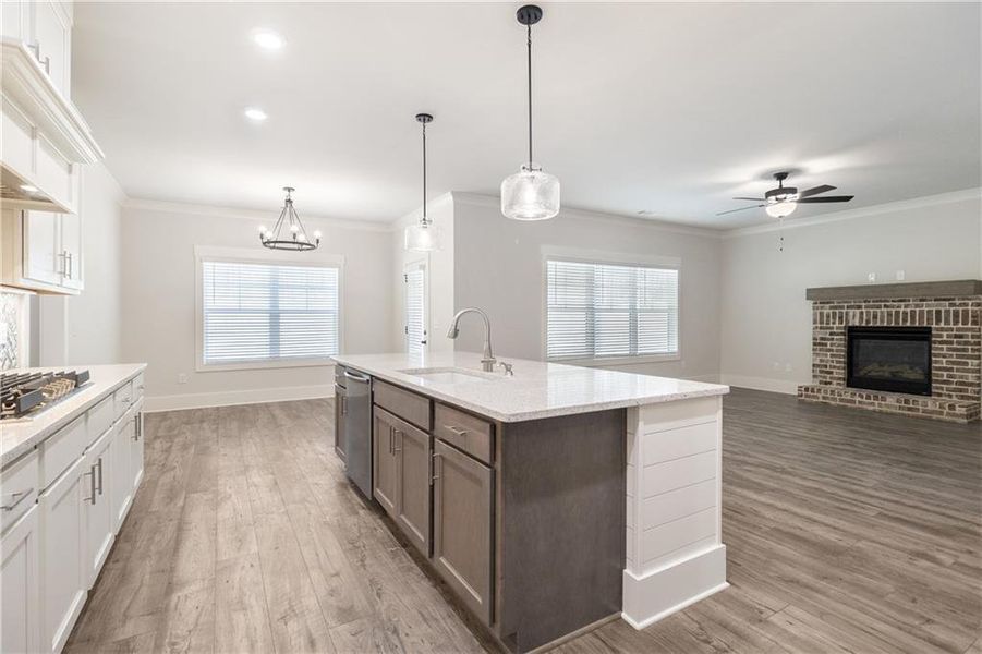Furnished interior view inside a new home in Weslyn Park, Social Circle (Image 10).