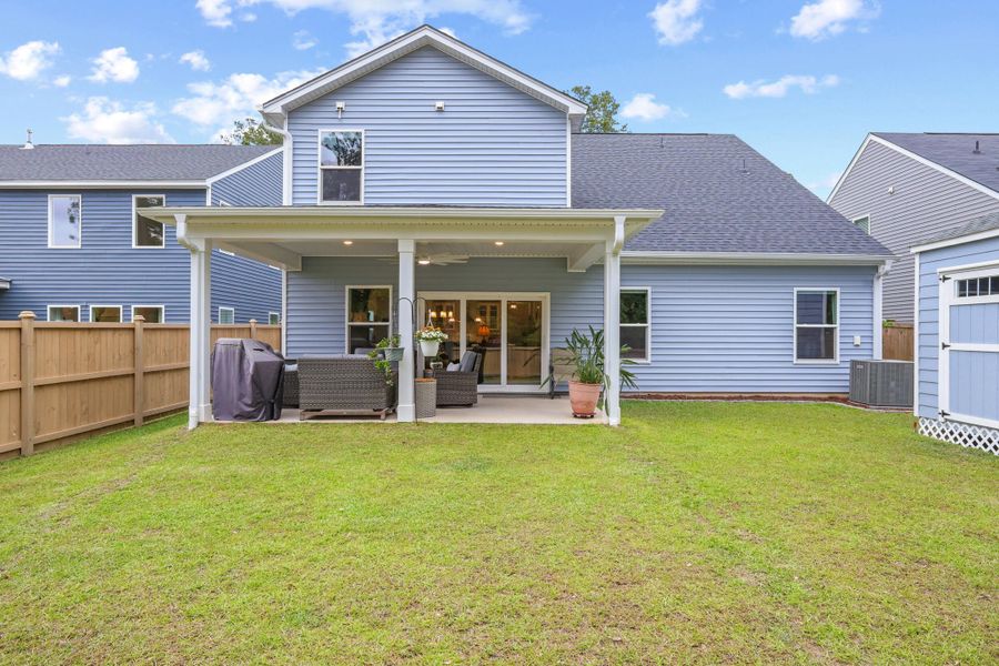 Exterior details and patio area of a home in , Summerville (Image 33). Exterior details and patio area of a home in , Summerville (Image 33).