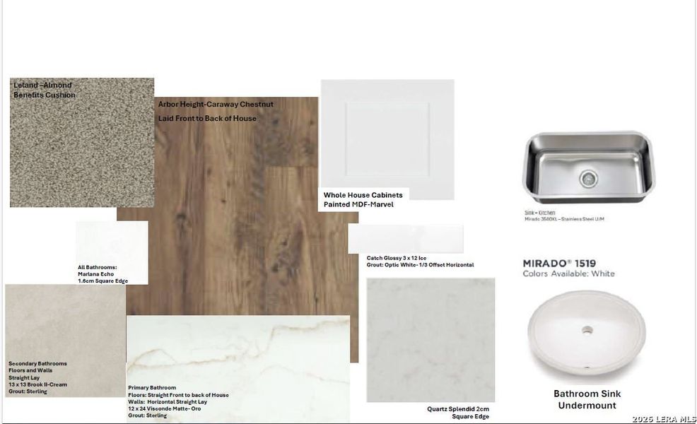 Sample of building materials used in homes in Summerlin, San Antonio (Image 6).