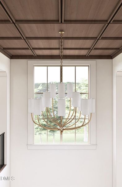 The Westbrook foyer ceiling The Westbrook foyer ceiling