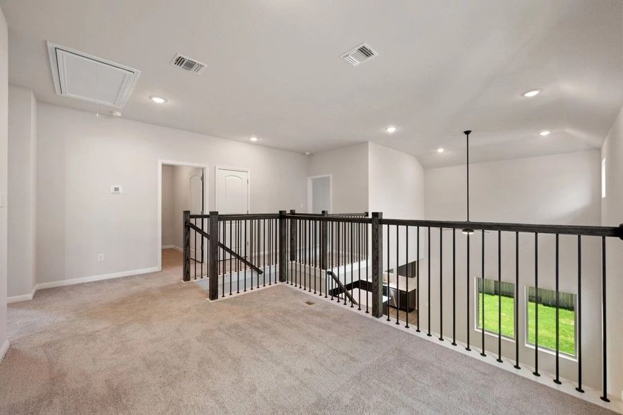 Spacious, unfurnished interior of a new home in La Cima, San Marcos (Image 19). Spacious, unfurnished interior of a new home in La Cima, San Marcos (Image 19).