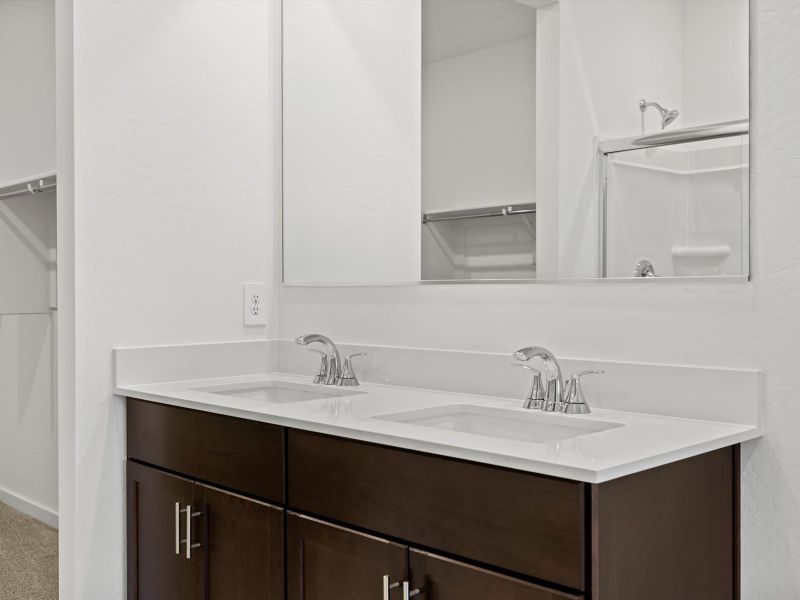 Close-up of interior finishes inside a home in Mountain View Estates Reserve Series, Buckeye (Image 7).