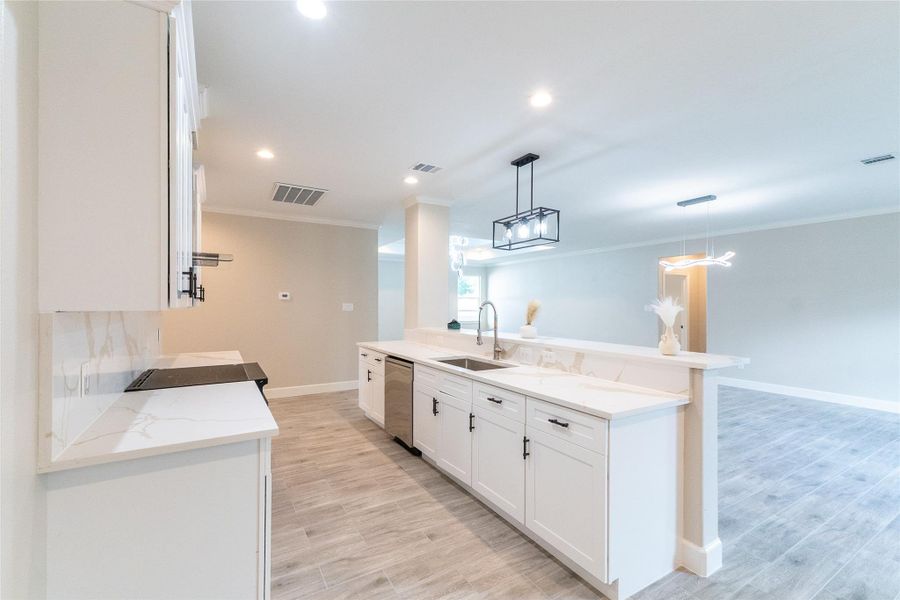 Furnished interior view inside a new home in , Cleveland (Image 8).