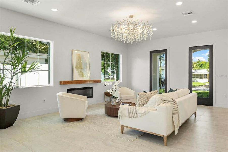 Furnished interior view inside a new home in , Winter Park (Image 54).