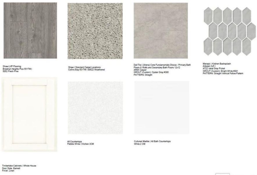 Sample of building materials used in homes in Auburn Glen, Dacula (Image 32).