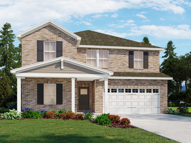 Representative exterior photo of a completed home built from the Coleman by Meritage Homes in Mansker Farms - Bronze Series, Hendersonville, TN (Image 2).