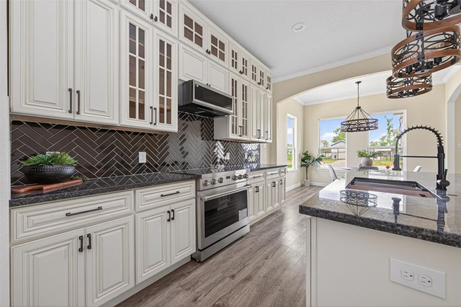 Furnished interior view inside a new home in , Huffman (Image 10).