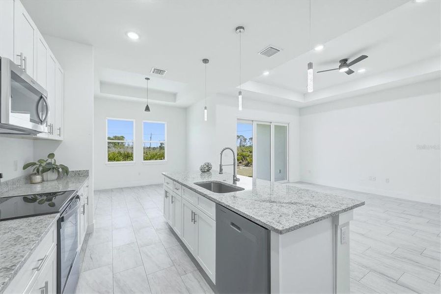 Furnished interior view inside a new home in , Placida (Image 10).