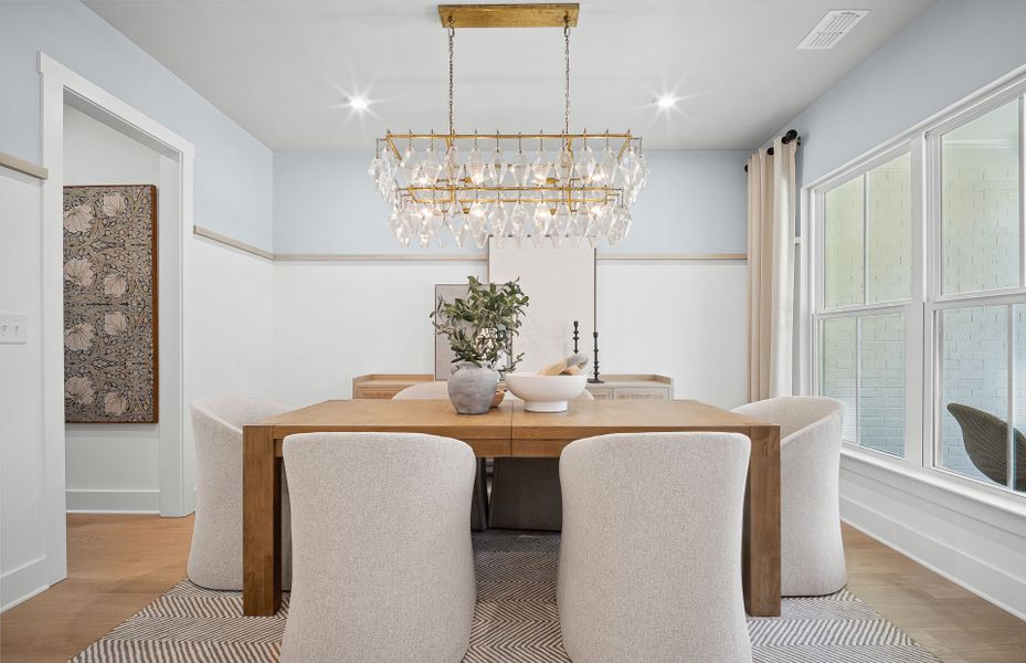 Furnished interior view inside a new home in Creekside at Skelton, Hoschton (Image 10). Furnished interior view inside a new home in Creekside at Skelton, Hoschton (Image 10).
