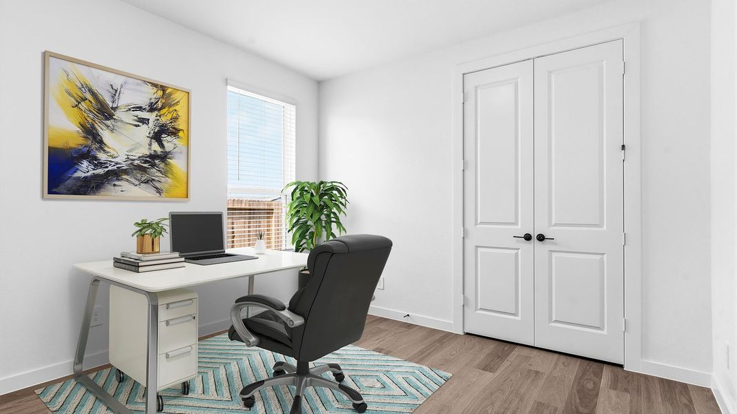 Furnished interior view inside a new home in Davis Harbor, League City (Image 14).