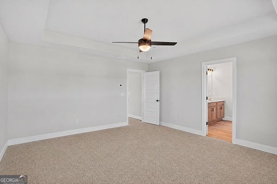 Spacious, unfurnished interior of a new home in Stone Brooke, Gray (Image 25).