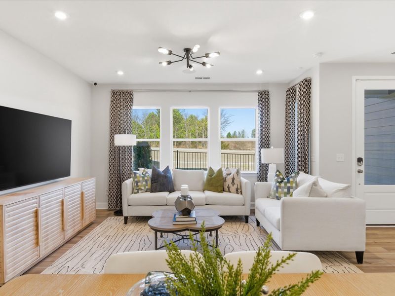 Representative furnished interior of a home built from the Anne by Tri Pointe Homes in Southbridge, Fort Mill (Image 17).