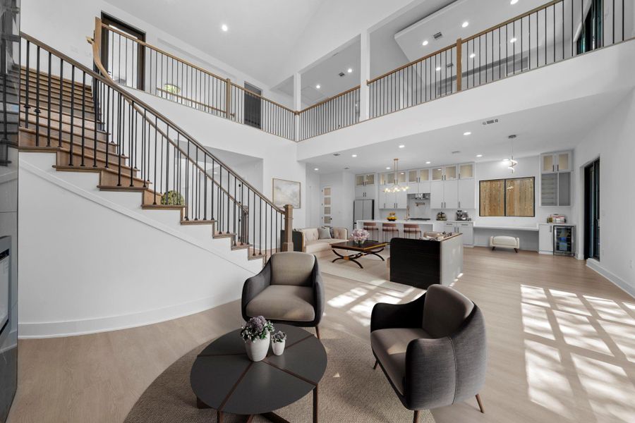 Virtually Staged: WOW! This living room is the perfect place to entertain family and friends as it offers a seamless, open floor plan. Virtually Staged: WOW! This living room is the perfect place to entertain family and friends as it offers a seamless, open floor plan.