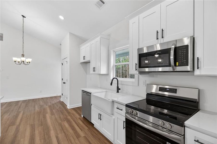 Furnished interior view inside a new home in , Cedartown (Image 11).