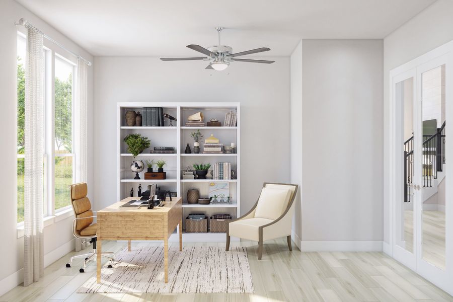 Furnished interior view inside a new home in Woodson’s Reserve, Spring (Image 10).