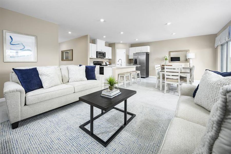 Representative furnished interior of a home built from the Palm by Ryan Homes in Terra Lago, Indiantown (Image 3).