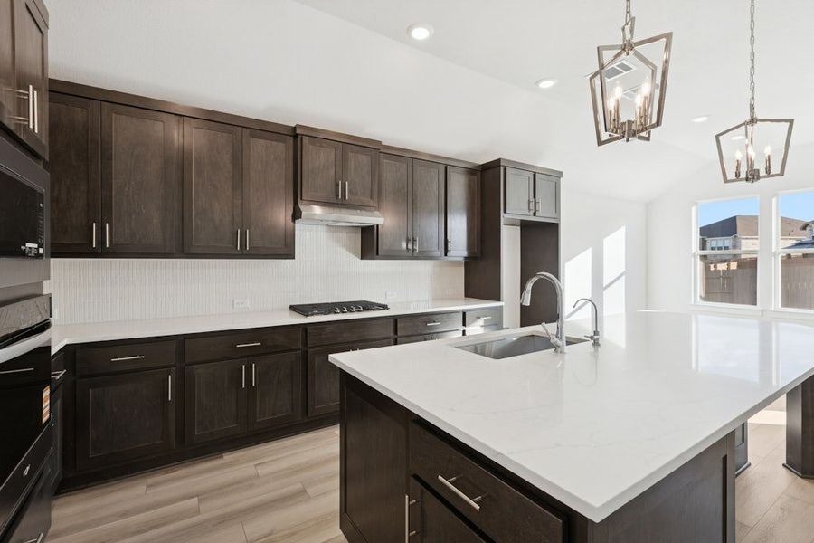 Furnished interior view inside a new home in The Colony, Bastrop (Image 6).