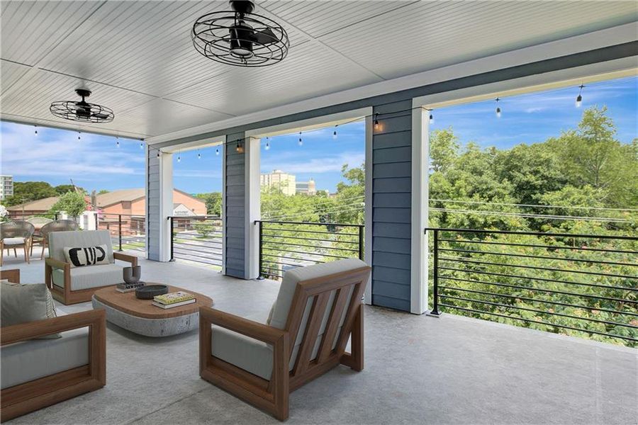 Furnished interior view inside a new home in , Atlanta (Image 11).