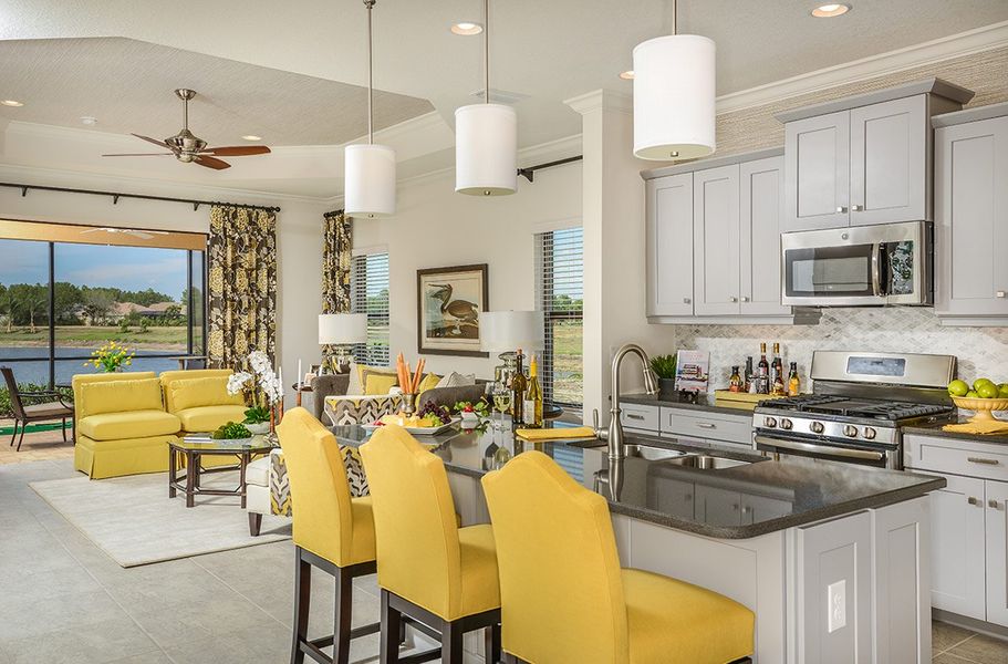 Representative furnished interior of a home built from the Tidewinds 2 by Neal Communities in Grand Park, Sarasota (Image 25).