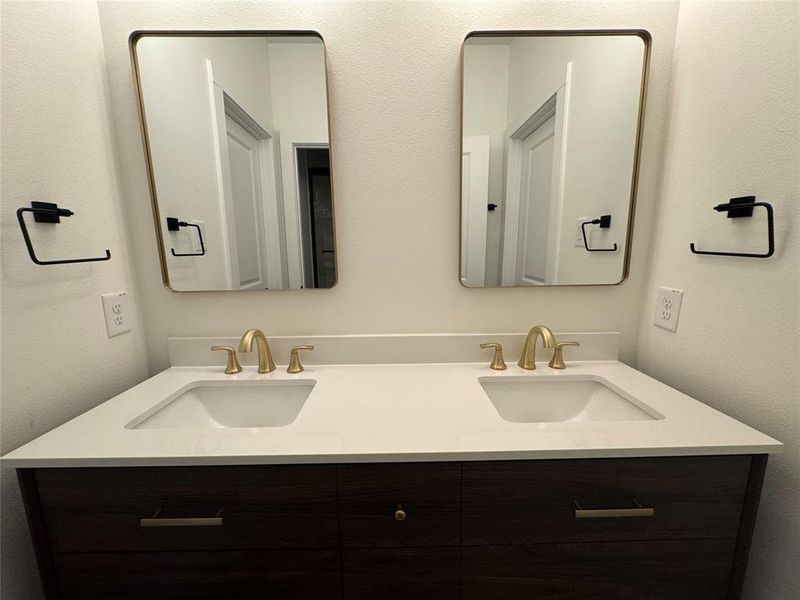 Bathroom featuring vanity