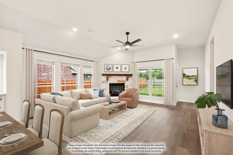 Furnished interior view inside a new home in Parks of Aledo, Aledo (Image 15).