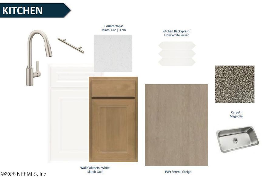Sample of building materials used in homes in The Preserve at Bannon Lakes, St. Augustine (Image 15).