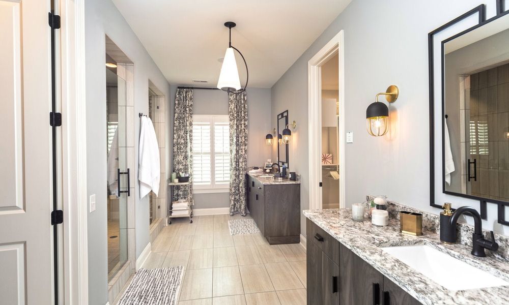 Representative furnished interior of a home built from the Coronado by Classica Homes in Weddington Grove, Weddington (Image 28).
