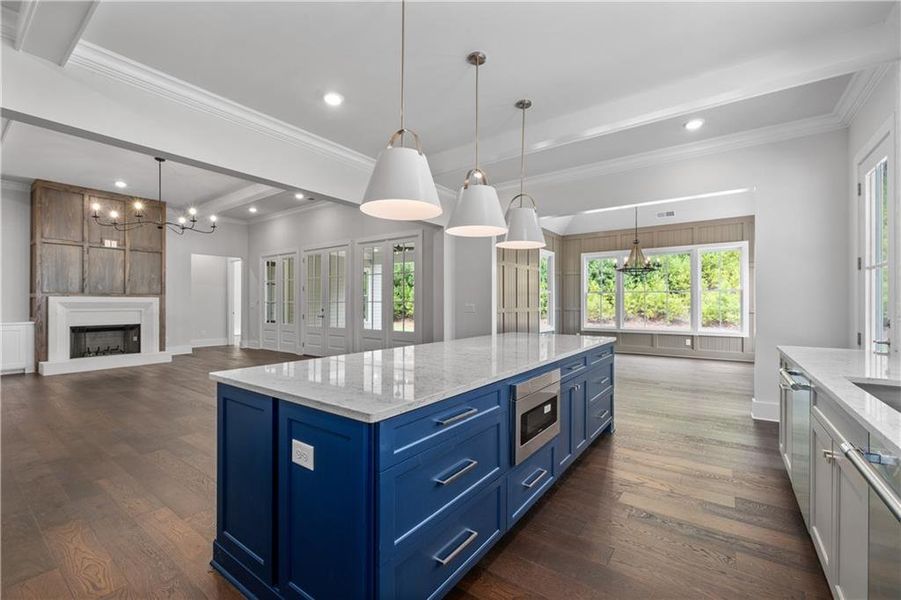 Furnished interior view inside a new home in Crossroads, Alpharetta (Image 10).