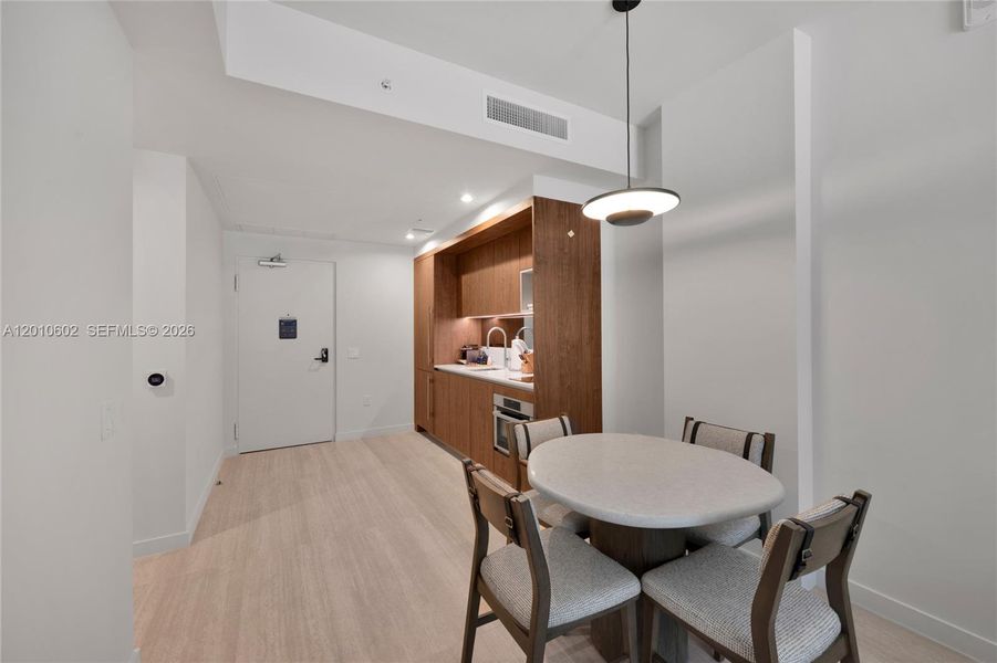 Furnished interior view inside a new home in , Miami (Image 8).
