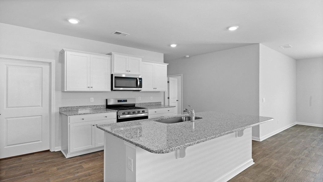 Furnished interior view inside a new home in Pine Hills at Cane Bay, Summerville (Image 2). Furnished interior view inside a new home in Pine Hills at Cane Bay, Summerville (Image 2).
