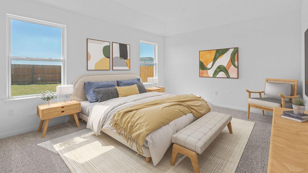 Furnished interior view inside a new home in Prairie Lakes, Buda (Image 9).