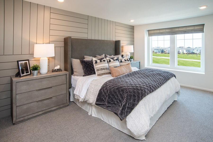 Representative furnished interior of a home built from the 1468 Modeled by KB Home in Turnberry Villas, Commerce City (Image 5).