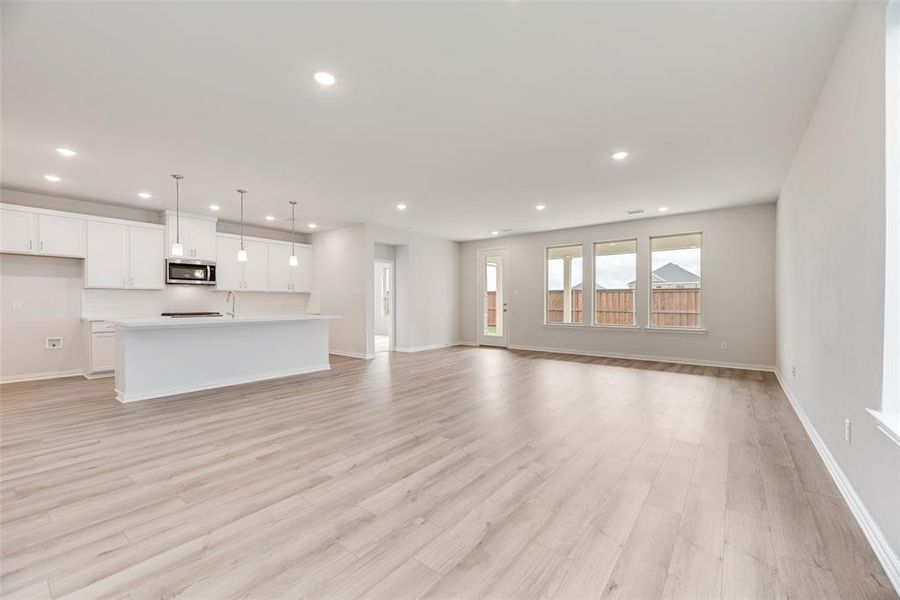 Furnished interior view inside a new home in Spiritas Ranch, Little Elm (Image 7). Furnished interior view inside a new home in Spiritas Ranch, Little Elm (Image 7).