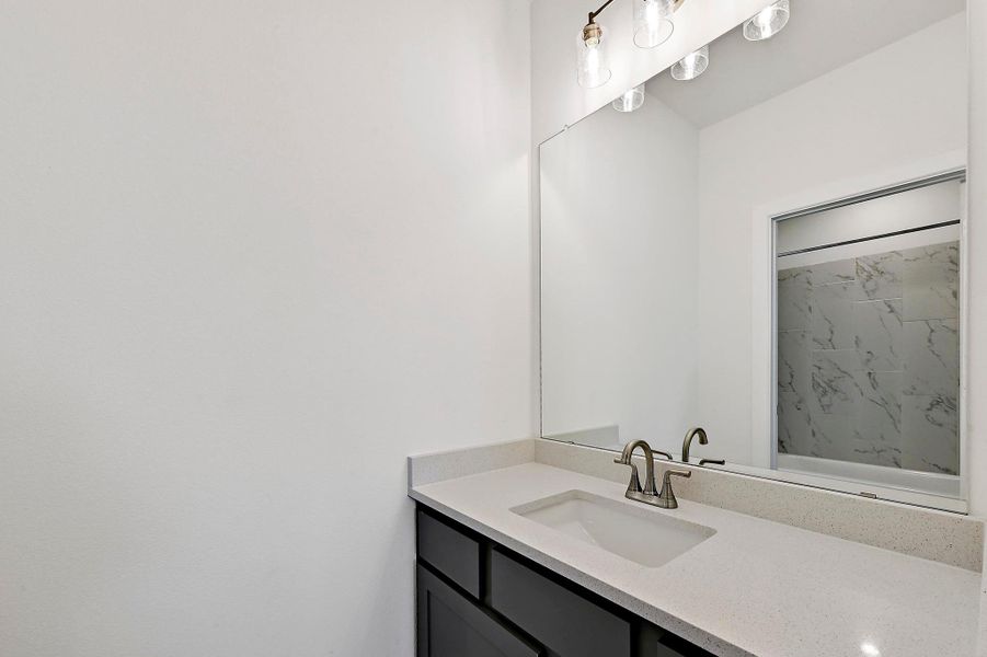 Close-up of interior finishes inside a home in Rough Hollow, Austin (Image 9).