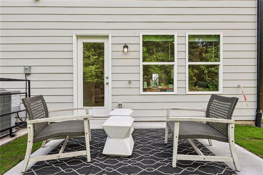 Exterior details and patio area of a home in Artisan Walk, Fairburn (Image 29). Exterior details and patio area of a home in Artisan Walk, Fairburn (Image 29).