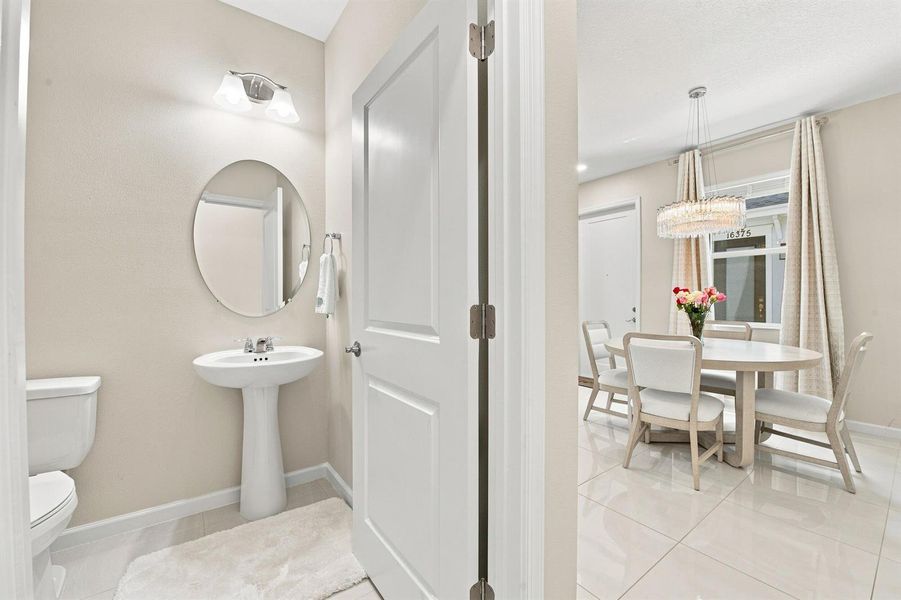 Downstairs half bath