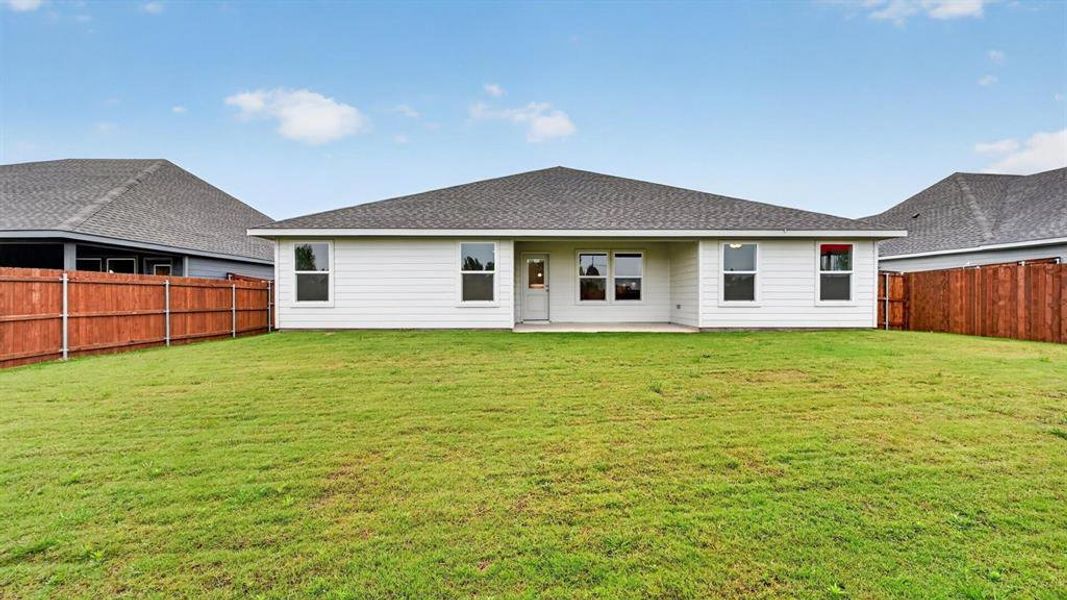 Rear Elevation - All Home and community information, including pricing, included features, terms, availability and amenities, are subject to change at any time without notice or obligation. All Drawings, pictures, photographs, video, square footages, floor plans, elevations, features, colors and sizes are approximate for illustration purposes only and will vary from the homes as built.